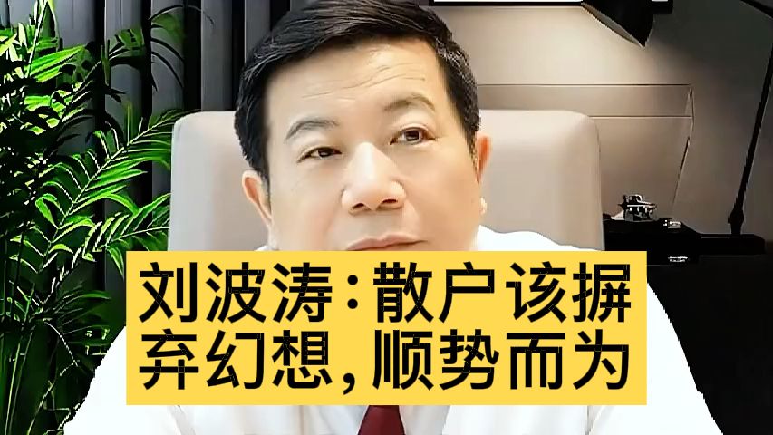 刘波涛：散户该摒弃幻想，顺势而为