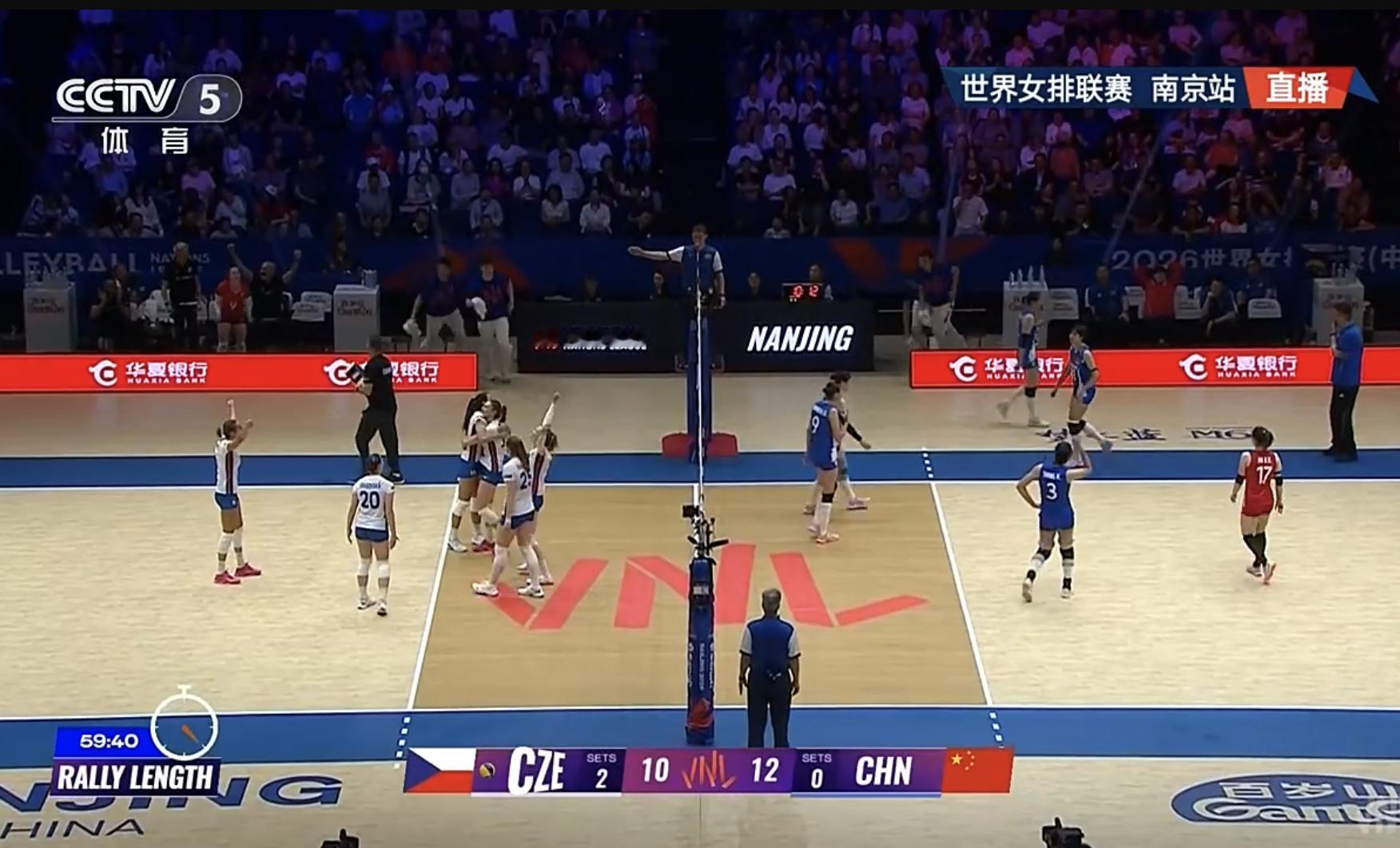 这个回合打了将近1分钟！好精彩！ 中国女排vs捷克2026世界女排联赛