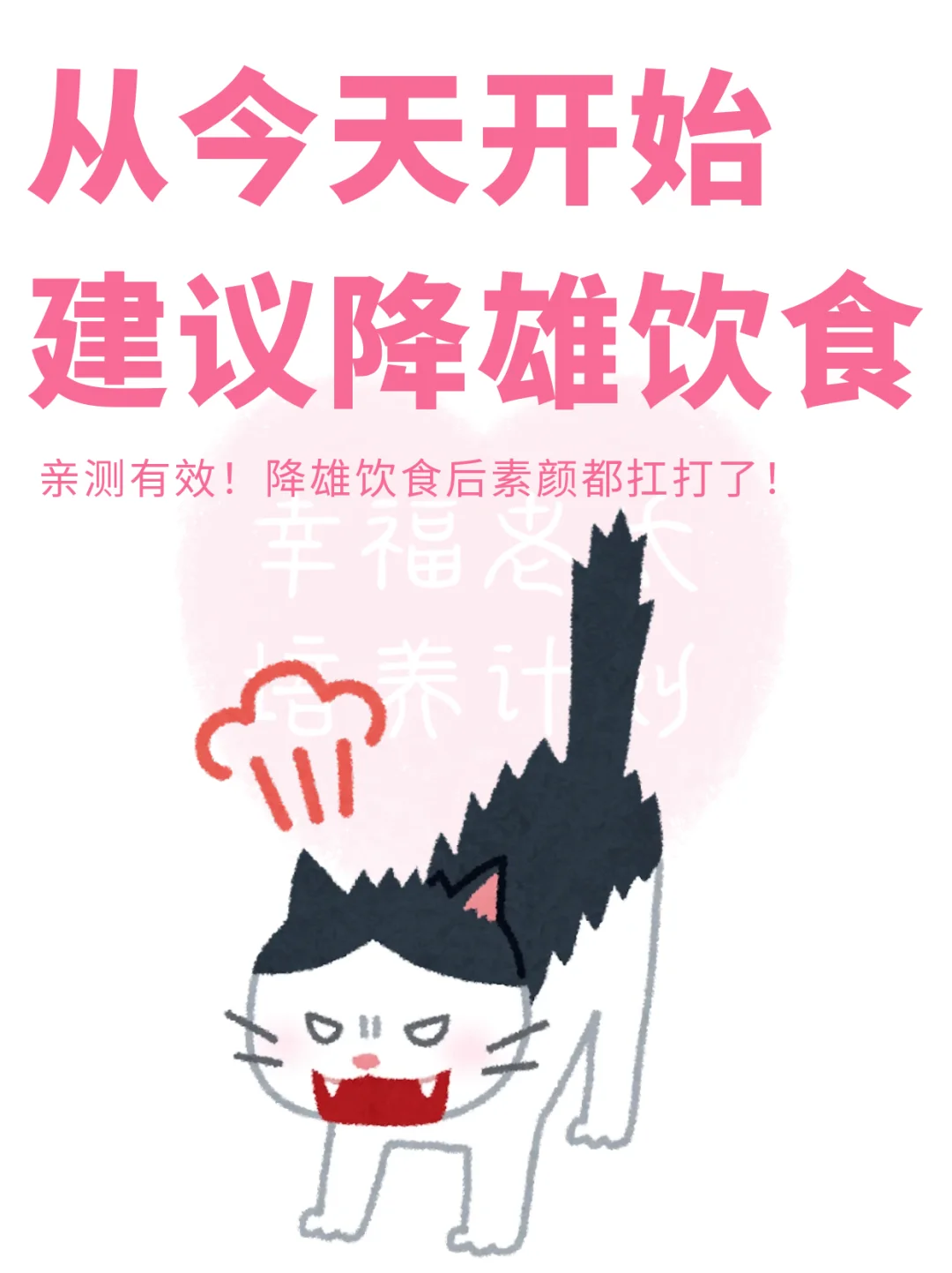 建议从今天开始降雄饮食