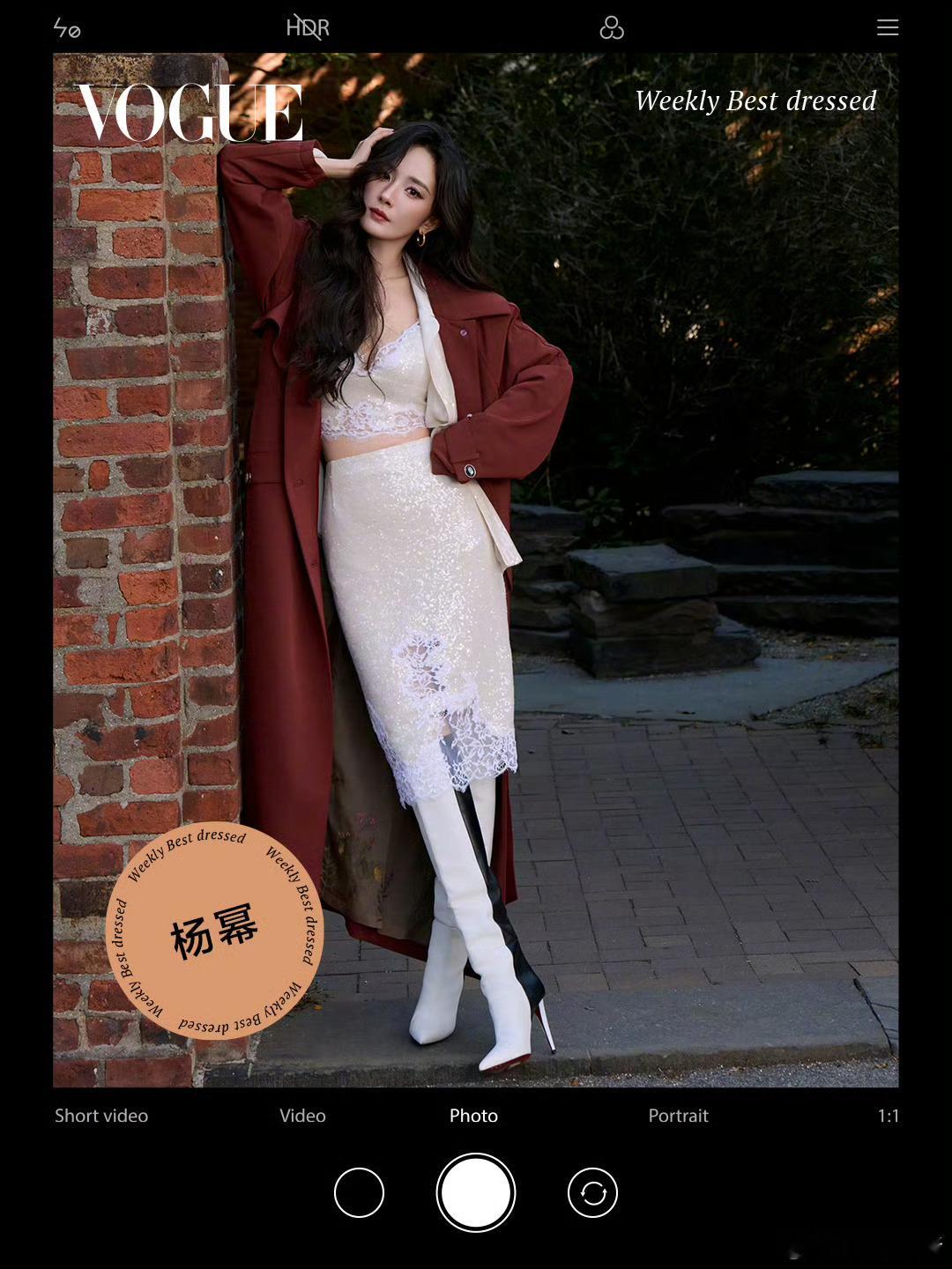 VOGUE女明星一周最佳穿搭杨幂陈昊宇刘雨昕郑恩彩 ​​​