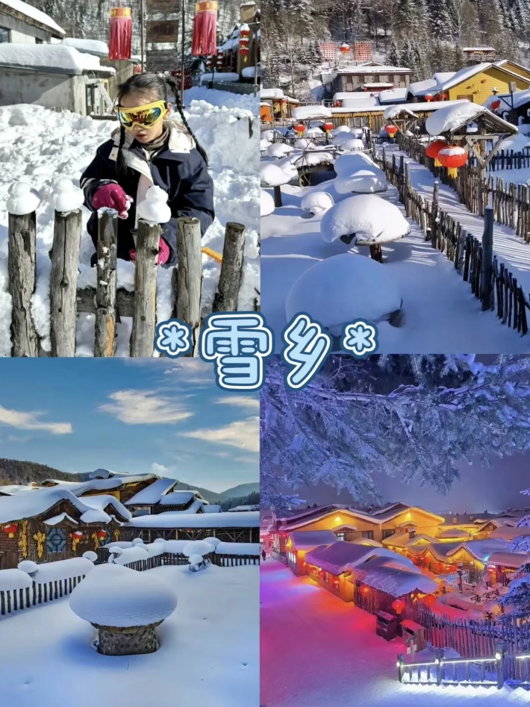 畅爽！!哈尔滨亚布力雪乡包车游