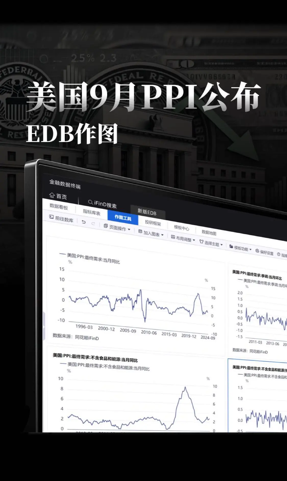 美国9月PPI公布，美国核心PPI同比上涨2.8%，高于前值2.6%...
