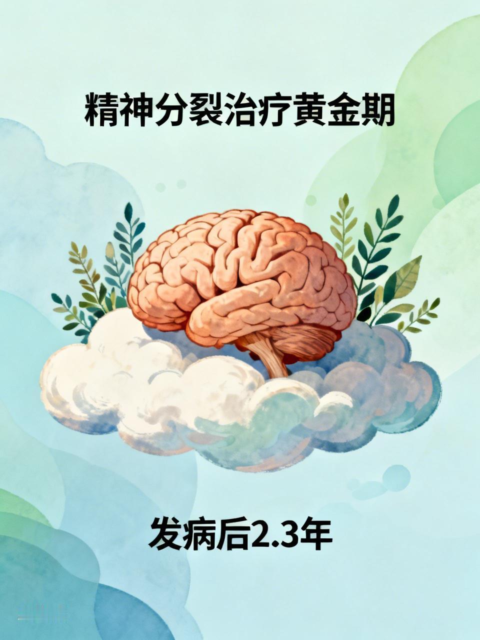精神分裂治疗的黄金时间段一般是发病后的前 2 - 3 年。在这个阶段，患者的症状