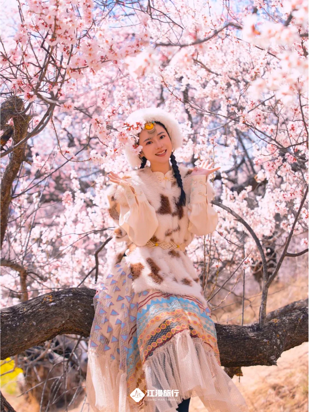 在西藏林芝🌸桃花沟拍到了人生照片！！