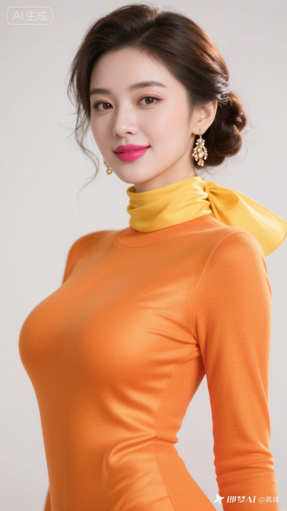 元气满满的橙色穿搭，甜美又不失时尚感！💖👗💄