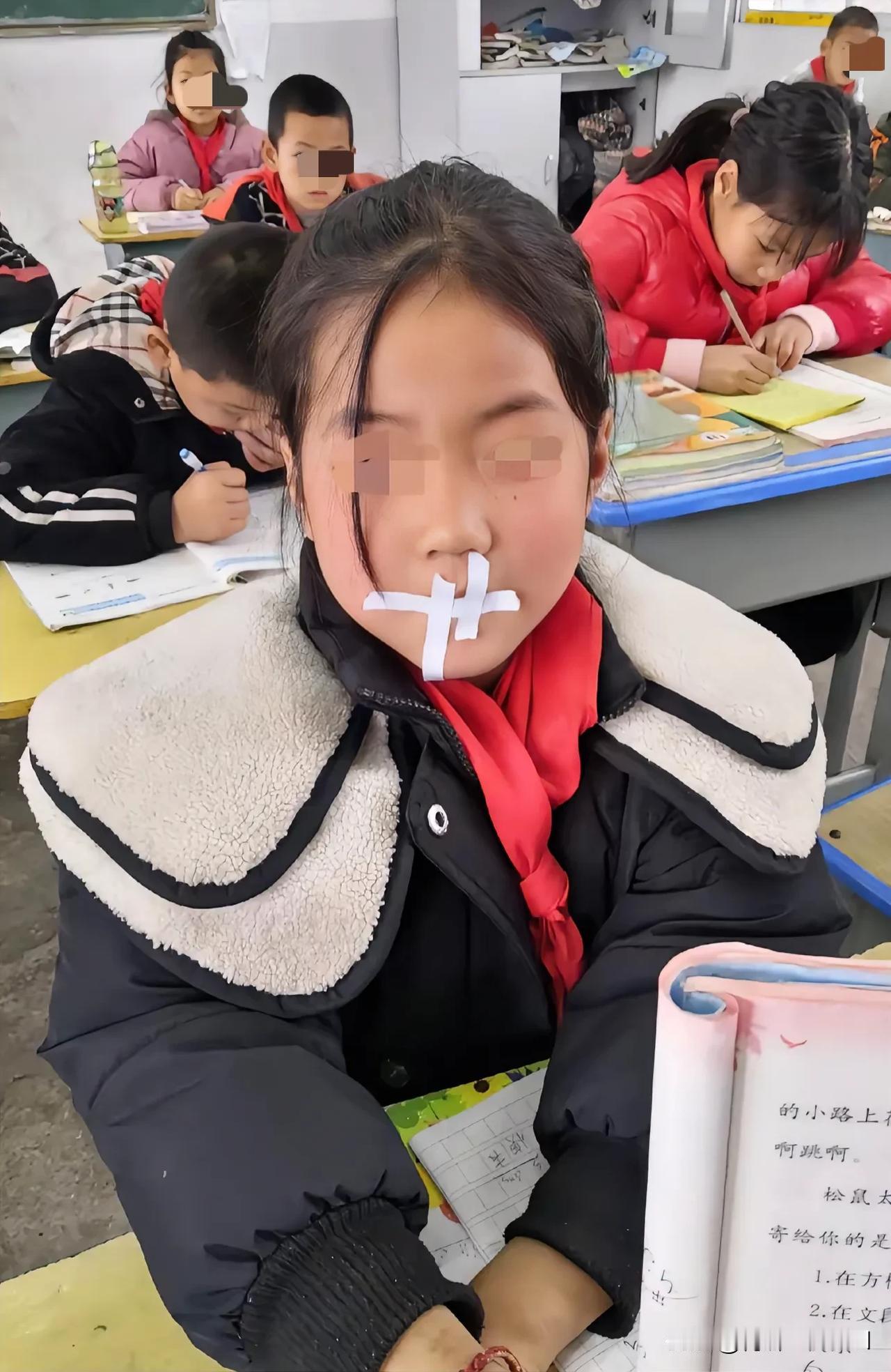 南宁6岁学生上课讲话被女老师胶布封嘴，老师是蜡烛，燃烧自己照亮孩子，一个老师能成