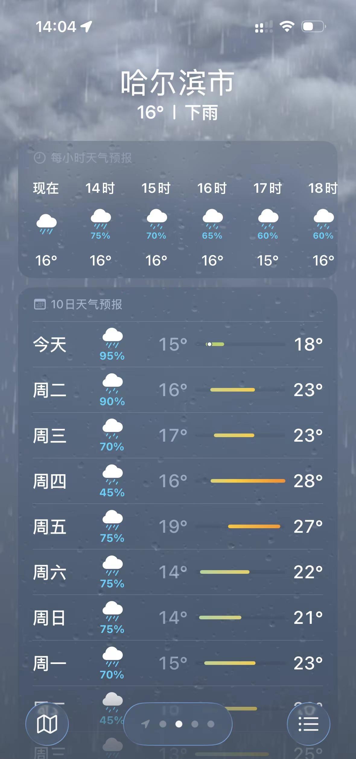 这就是哈尔滨的“梅雨季”吗？雨：我在哈尔滨住下了，别想赶我走。哈尔滨的雨有多离谱