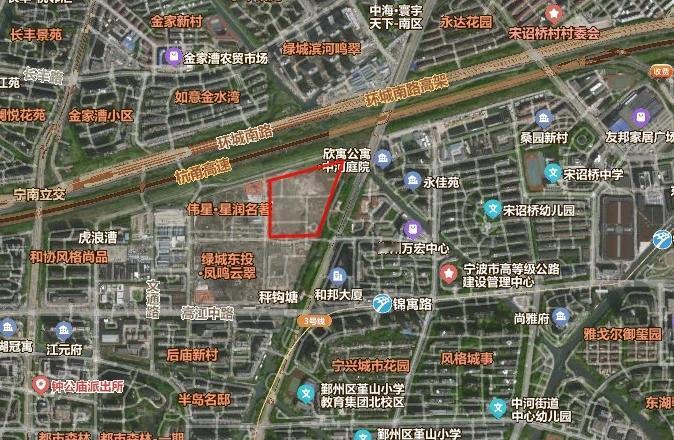 万科耗资超10亿元拿下宁波鄞州区中心城区四代住宅地块，楼面价约13696元每平方