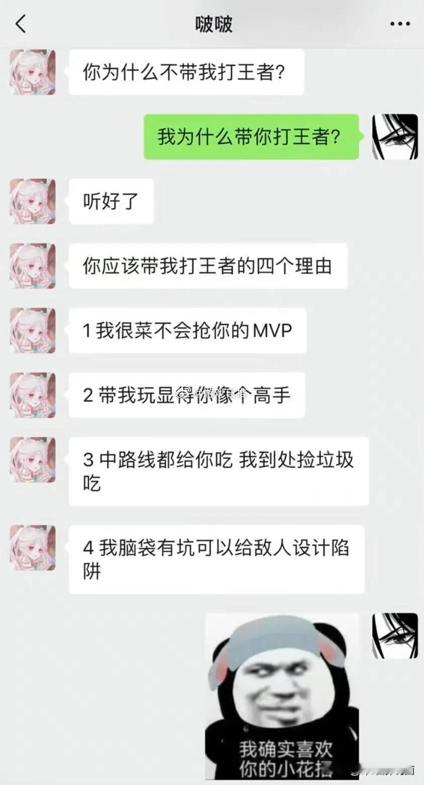让别人带你打游戏无法反驳的理由