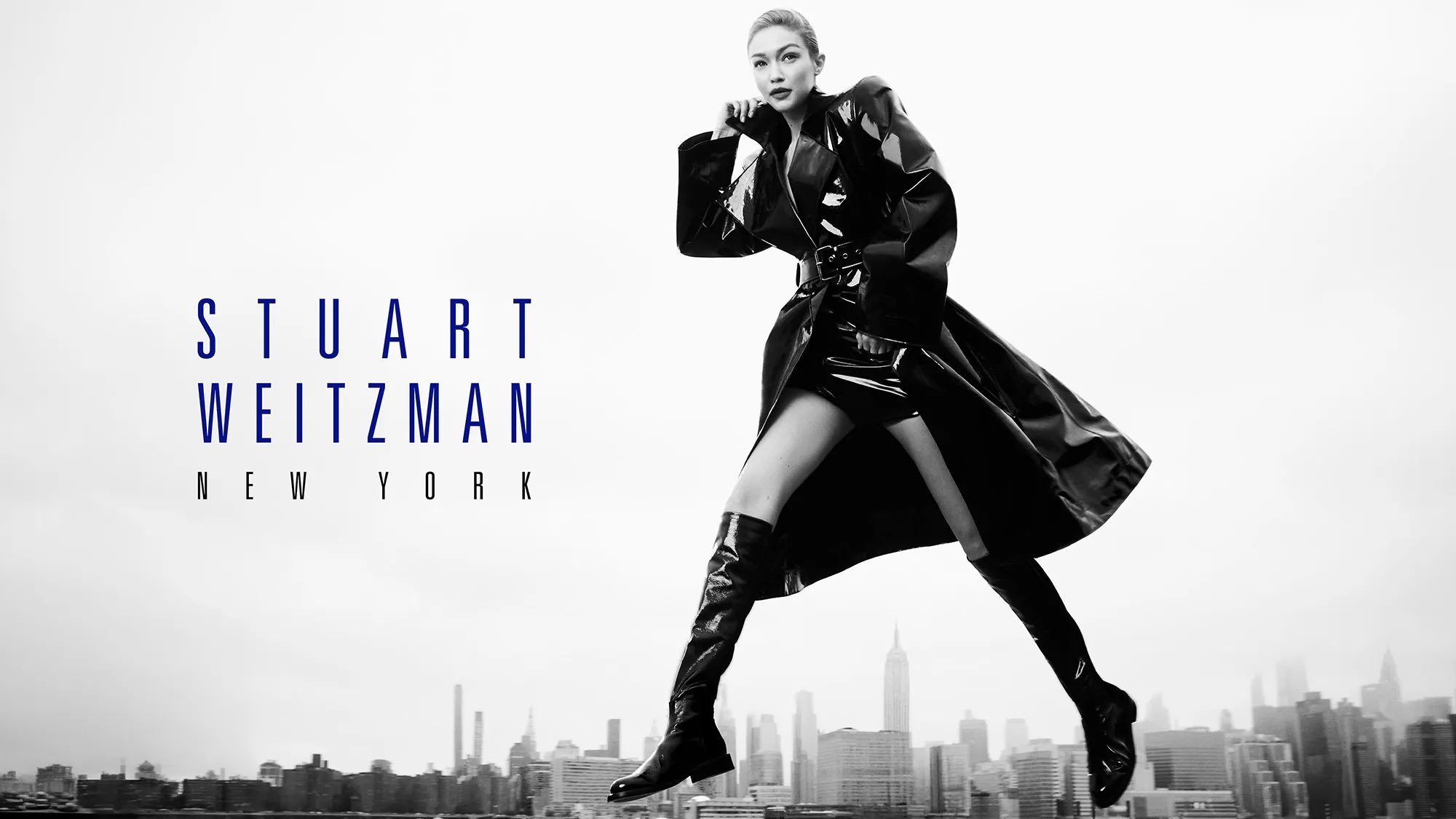 Gigi Hadid为Stuart Weitzman拍摄2026秋冬40周年广告
