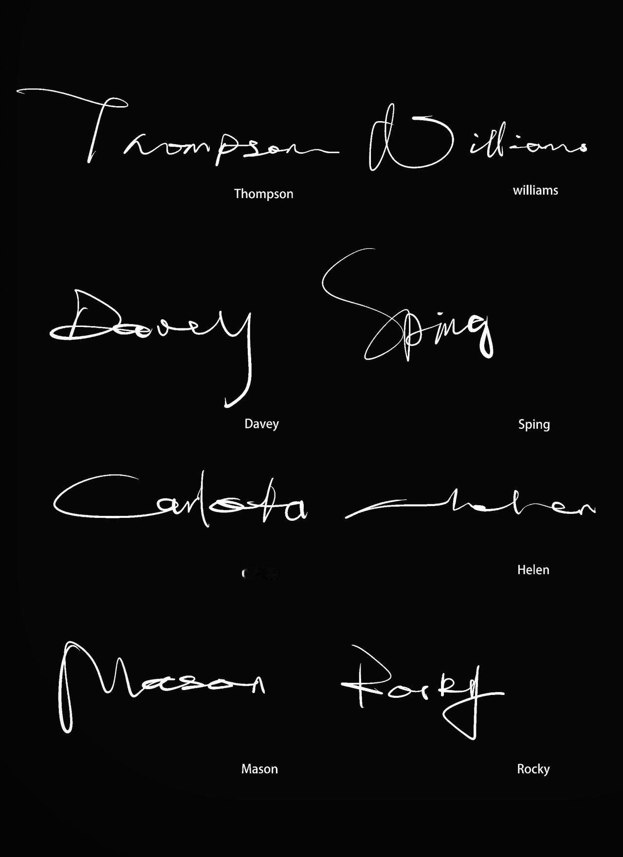 英文艺术签名，留下你们英文名字，我来安排……签名设计 英文艺术字 手写签名