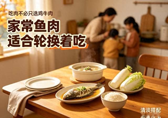 吃肉不必只选鸡牛肉，家常鱼肉适合轮换着吃