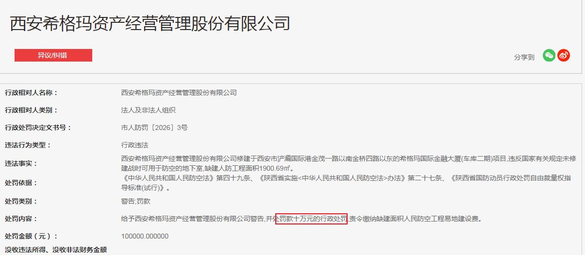 西安希格玛资产经营管理股份有限公司修建于西安市浐灞国际港金茂一路以南金桥四路以东