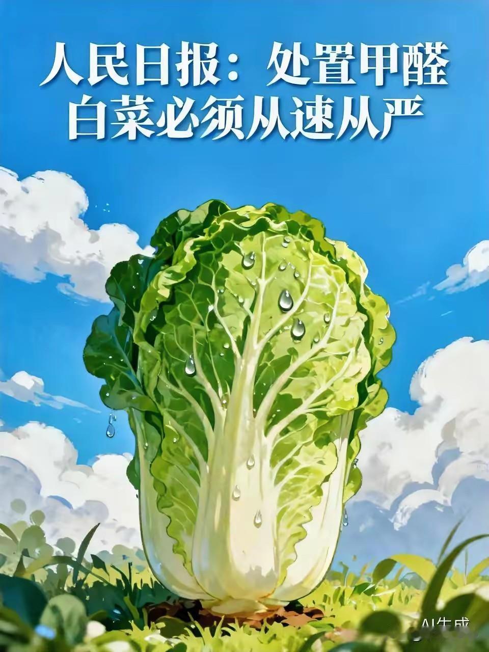 白菜蘸甲醛：赚黑心钱的人，得用一辈子去还
·
一颗大白菜多少钱？可就是这点儿不起