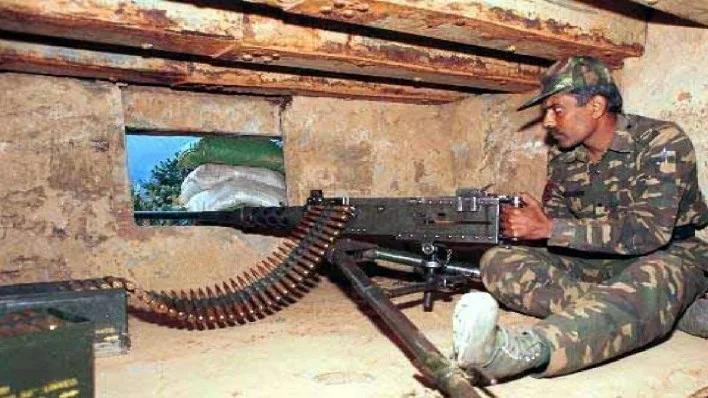 印军与勃朗宁M2重机枪