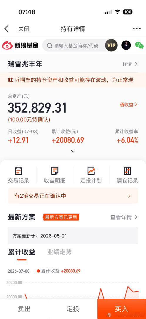 各位小伙伴早安，继续存钱打卡了，第742天。每天起床第一件事就是存钱存钱打卡基金