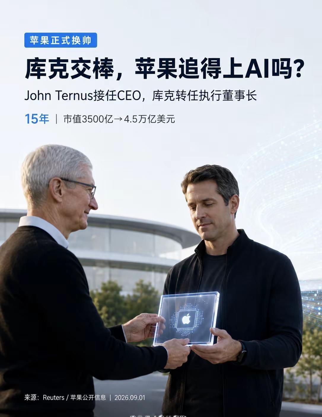 库克之后，苹果会更像AI公司吗？库克是苹果最伟大的CEO，还是最伟大的运营者？存