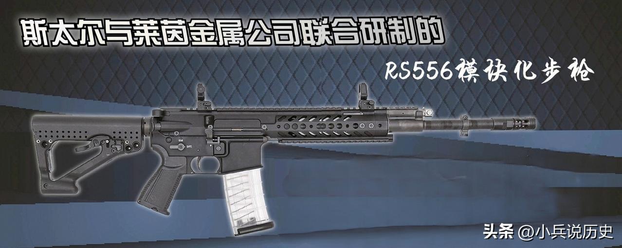 斯太尔与莱茵金属公司联合研制的
RS556模快化步枪
RS5556这款模块化制式