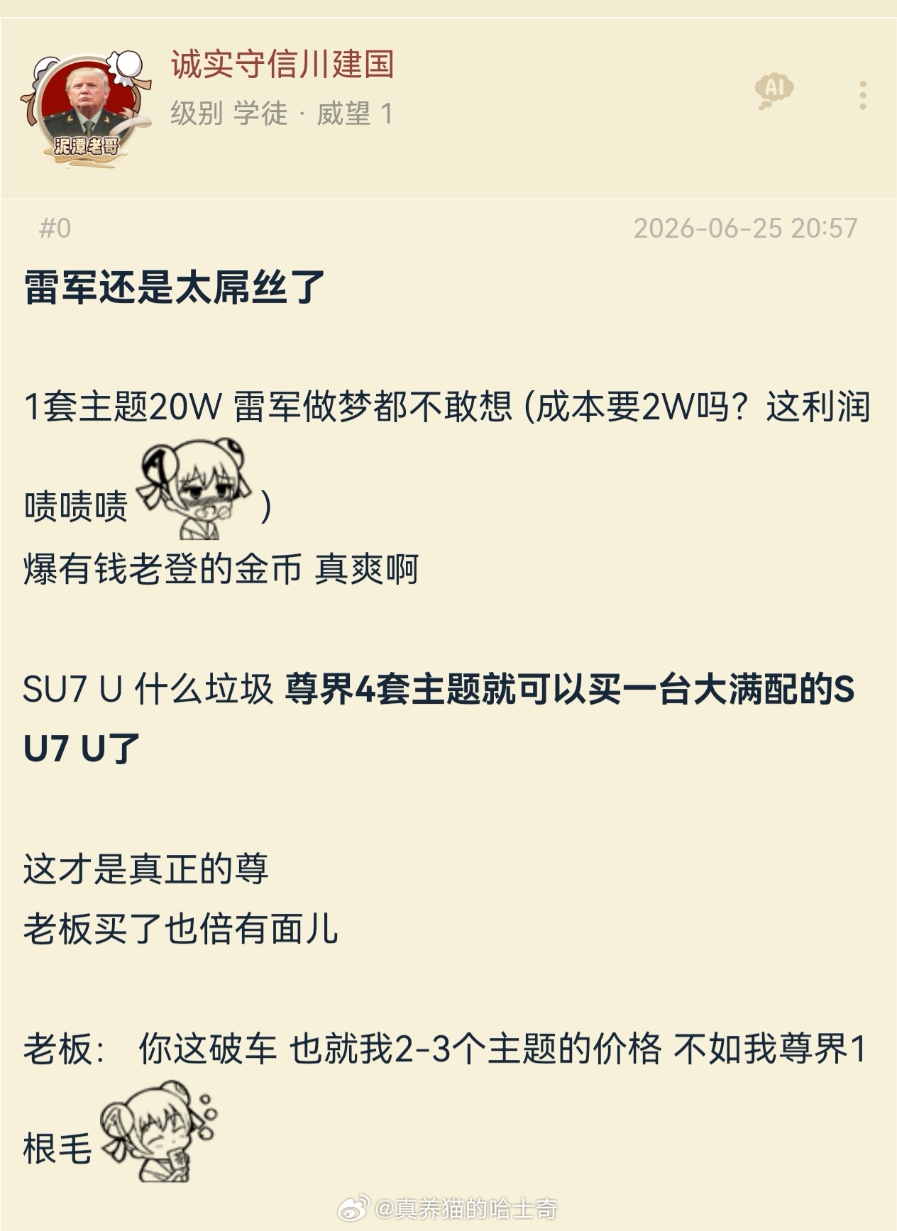 尊界S800的刺绣星空顶+靠枕+肩带+地毯成本要2W吗？能说出这话的就不评价了…