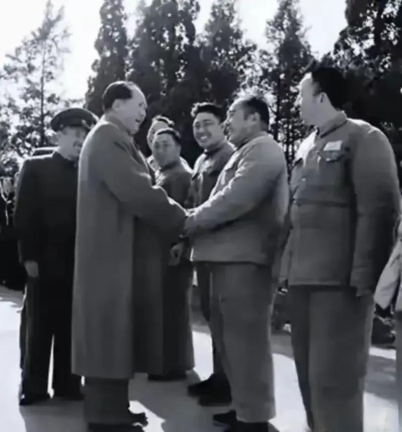 遇见老战友，
双手紧握，
说不完的知心话儿！