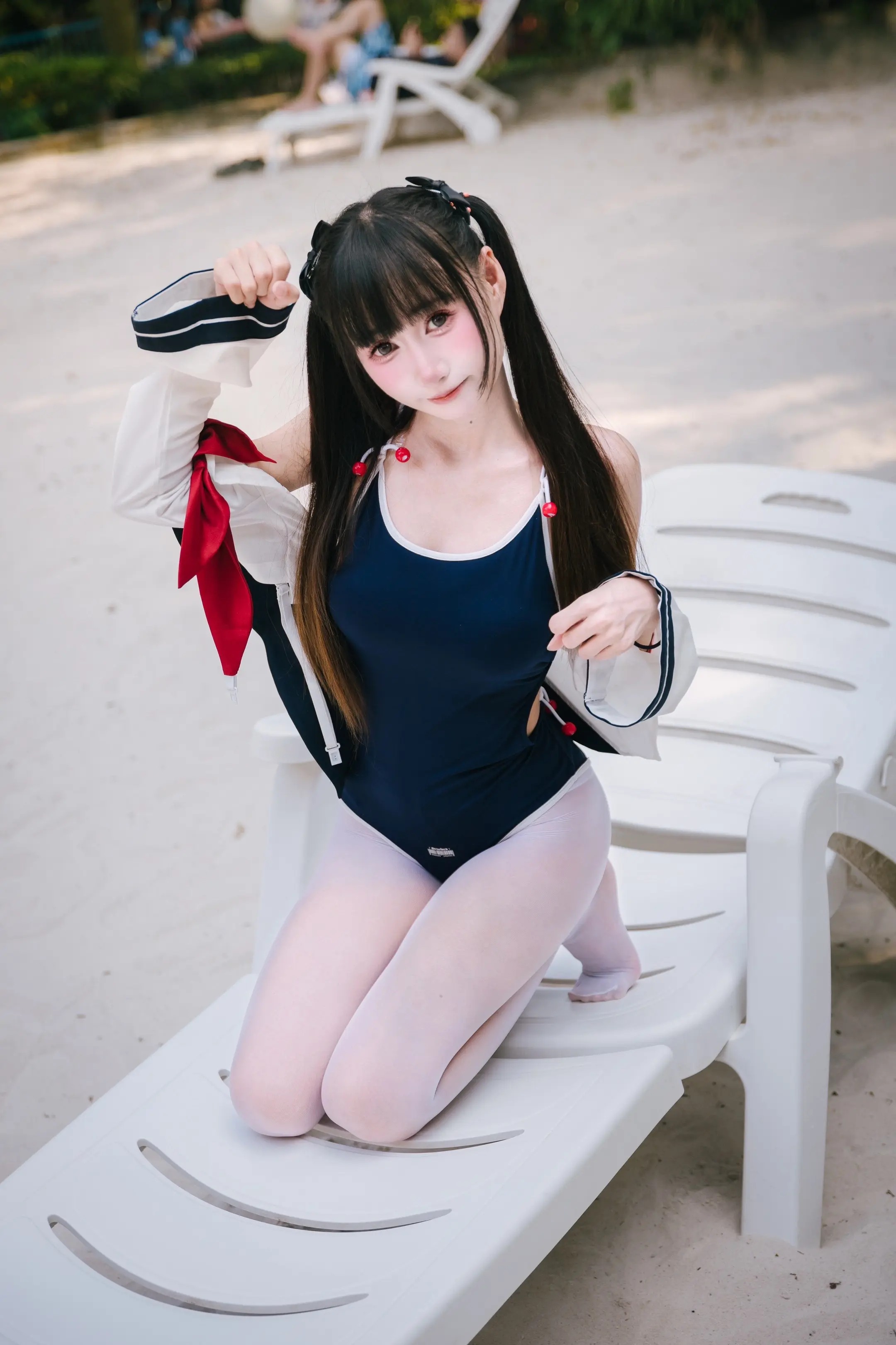 长隆水上乐园沙滩景。