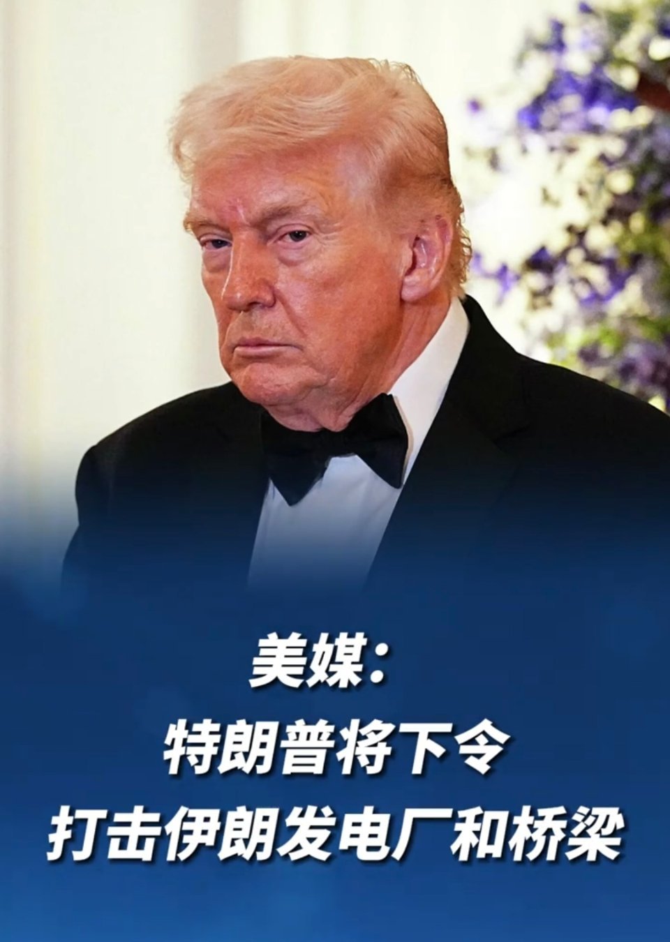 美媒：特朗普将下令打击伊朗发电厂和桥梁发电厂、桥梁均属民用设施，袭击此类目标违反