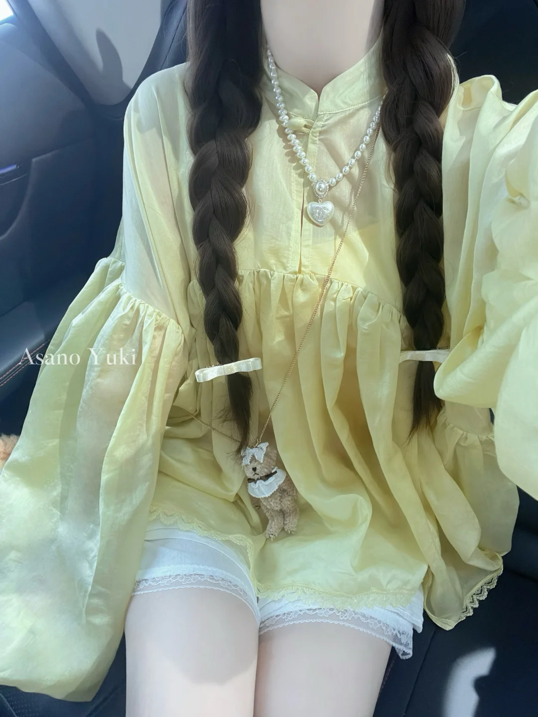 因为穿了饼饼颜色的裙子，所以……