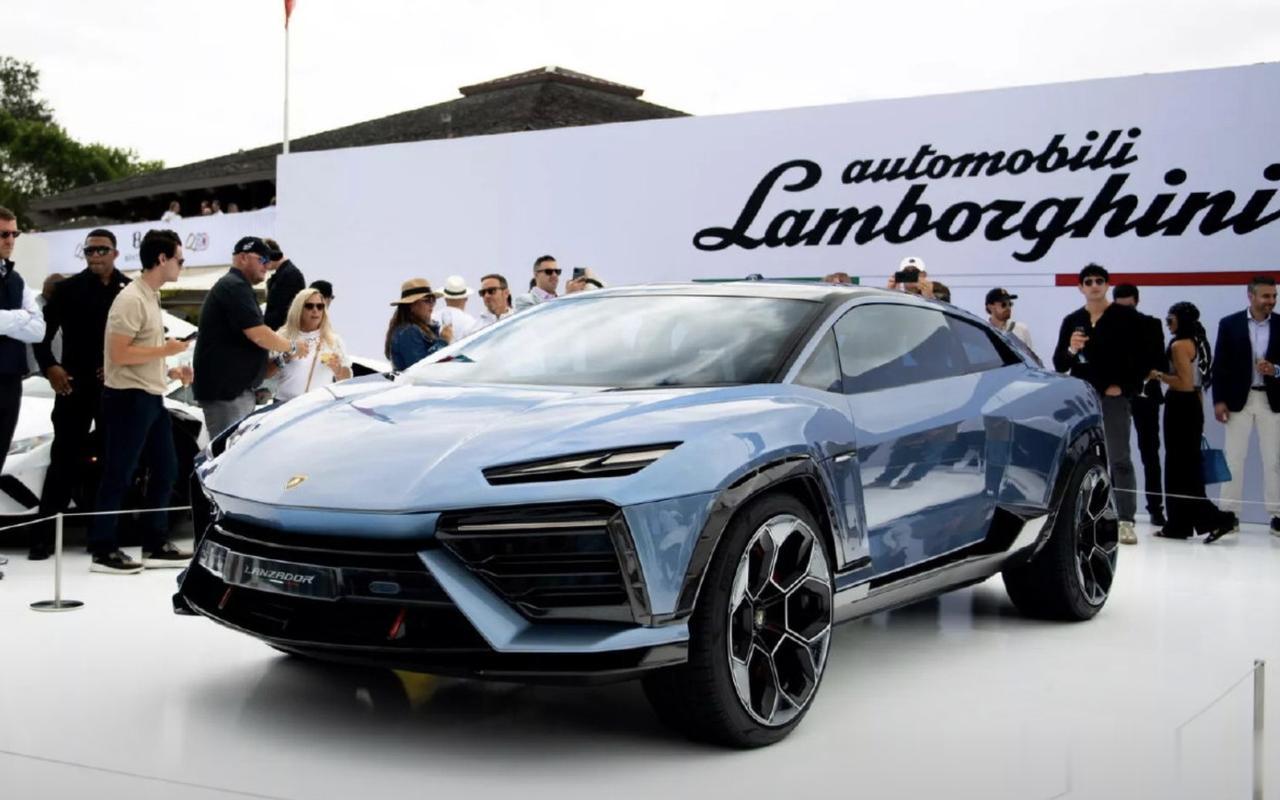 全新兰博基尼Lanzador概念车亮相，采用跨界双门跑车的设计风格，2+2座位布