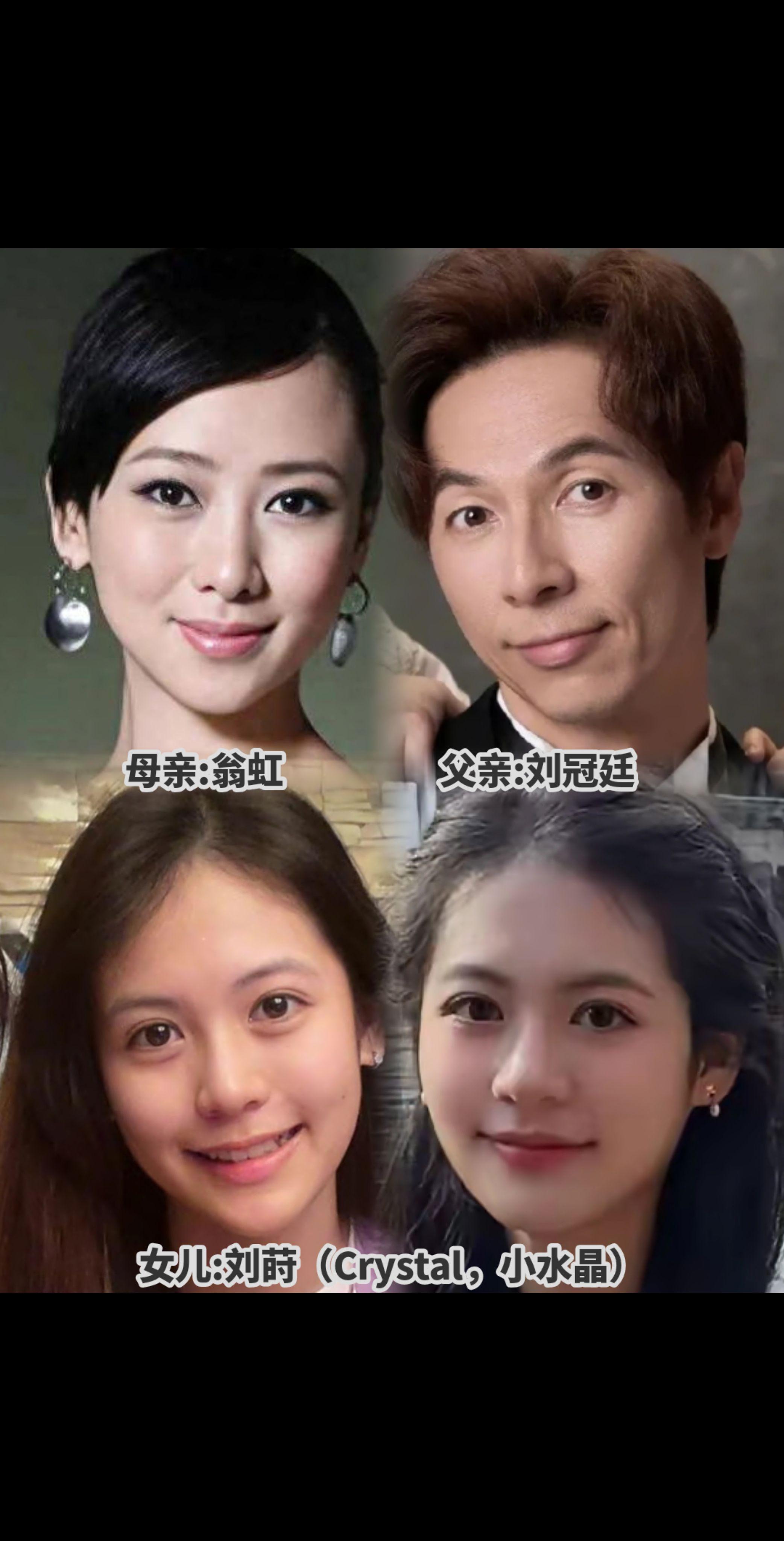 翁虹女儿小水晶被称为“最美星二代”。“除了外貌，兴趣情商都很重要。”