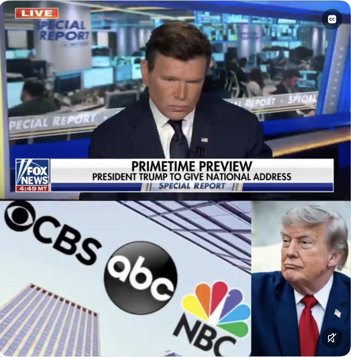 美国几大广播电视台NBC、CBS 和 ABC 面临大规模呼吁，要求重新审查或吊销