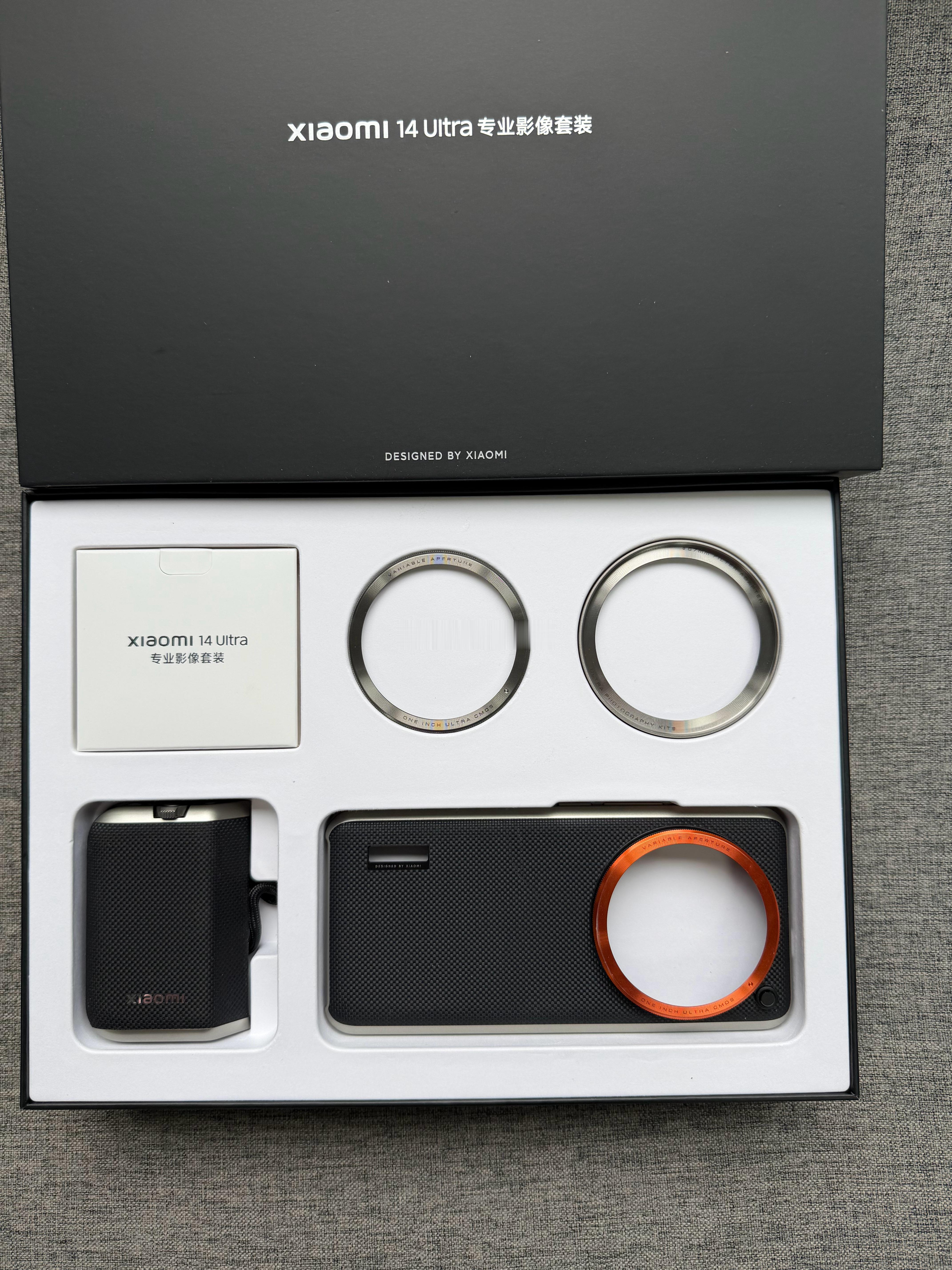 小米14 Ultra 摄影套装，95新全套带票，全国联保至2026-06-03，