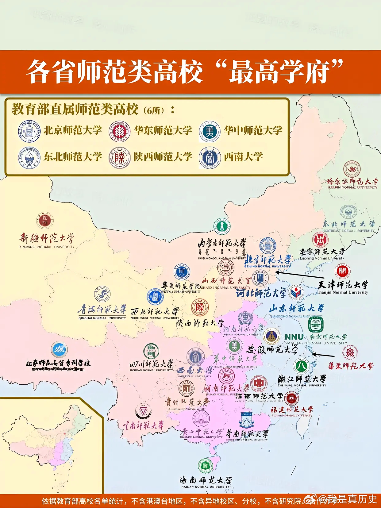 没有想到全国这么多师范大学，你觉得哪个师范大学最好了 ​​​