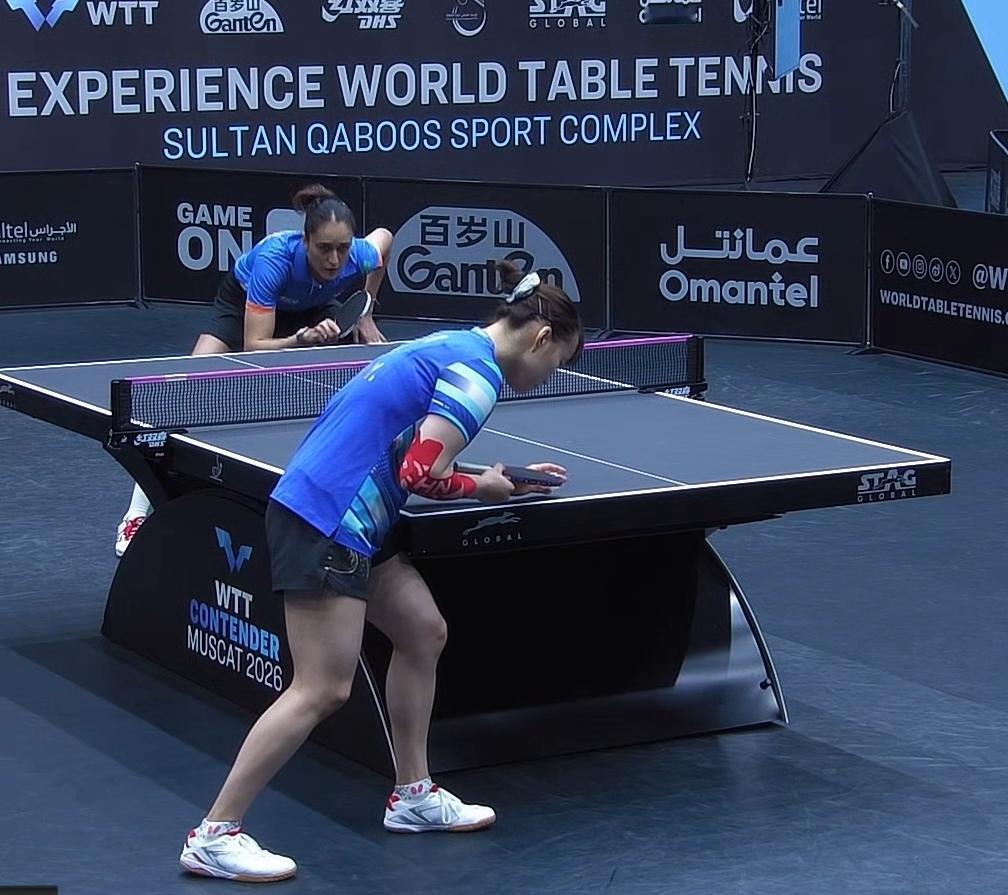 石洵瑶3-2巴特拉
元月22日，马斯喀特挑战赛，石洵瑶逆转险胜巴特拉，成功晋级女