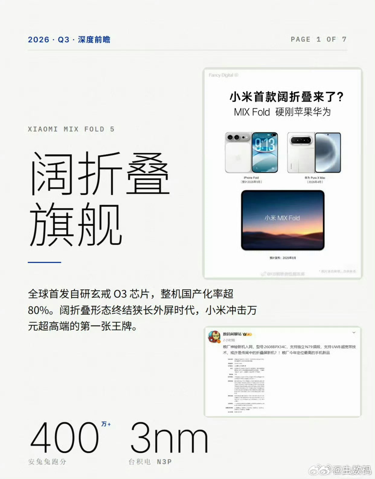 小米阔折叠来了？相比产品形态的本身，我其实更关注玄戒 O2 的表现，毕竟国内采用