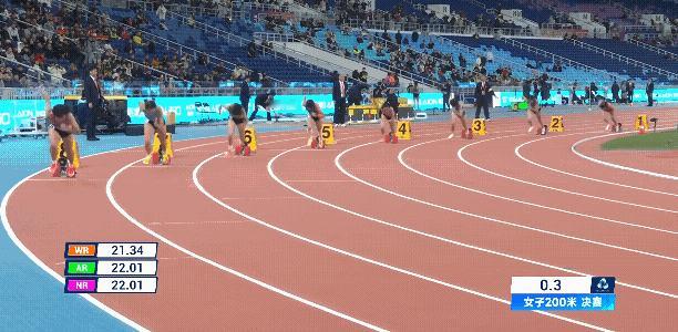 陈妤颉之前100米决赛只是看了回放，这次200米看了直播，陈妤颉的中后程发力在2