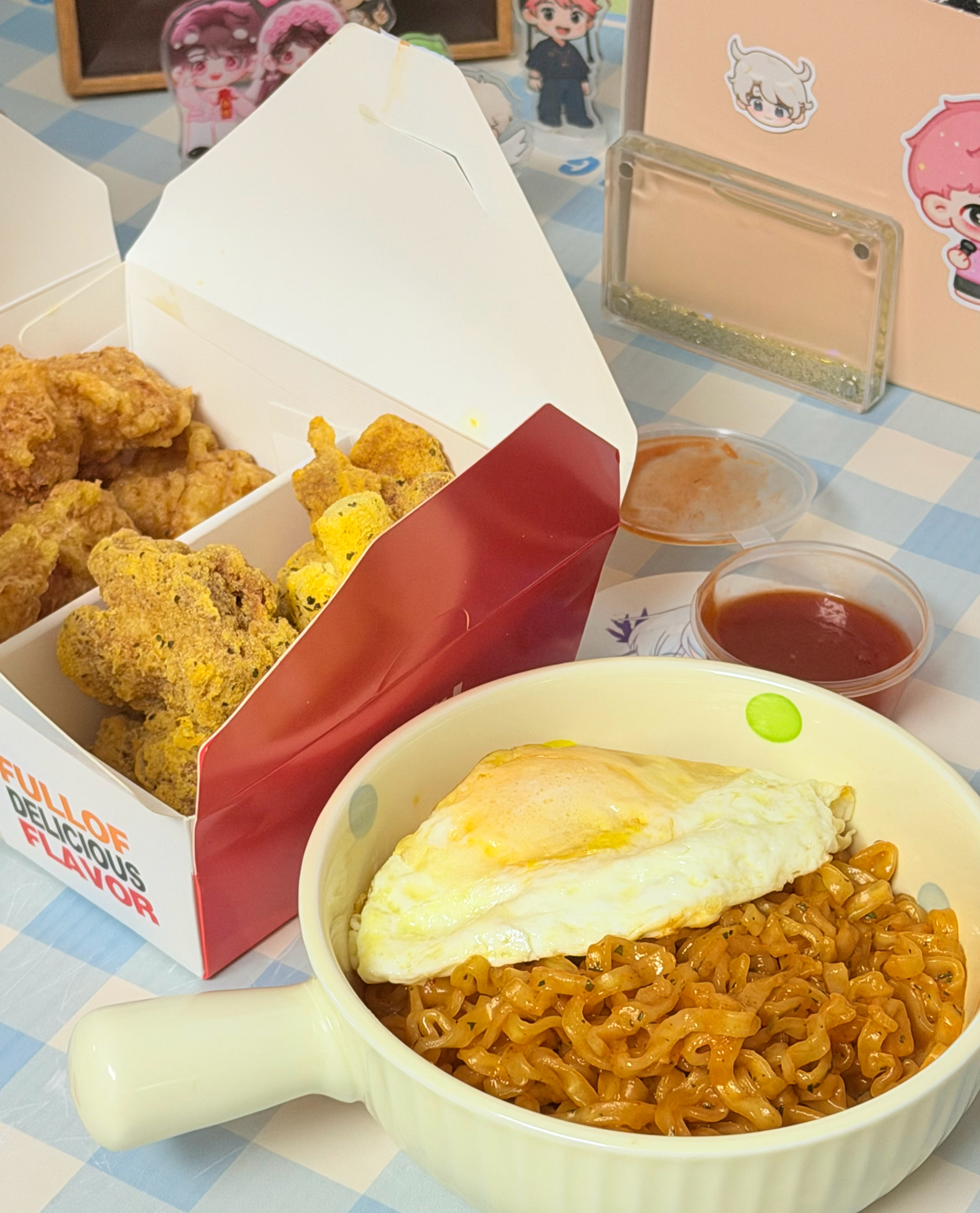 火鸡面+炸鸡 绝配 