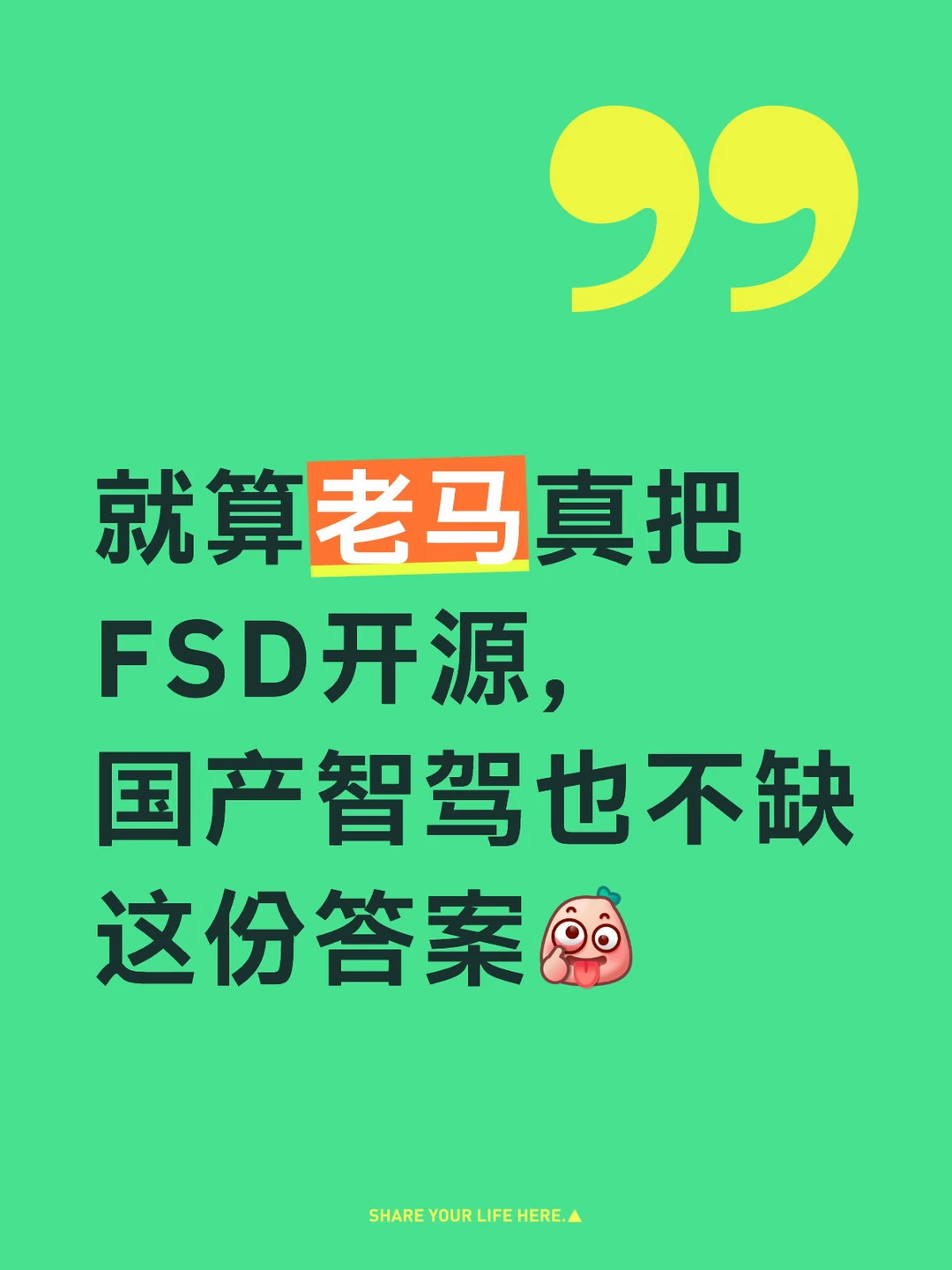 就算老马真开源了FSD又能怎样😒