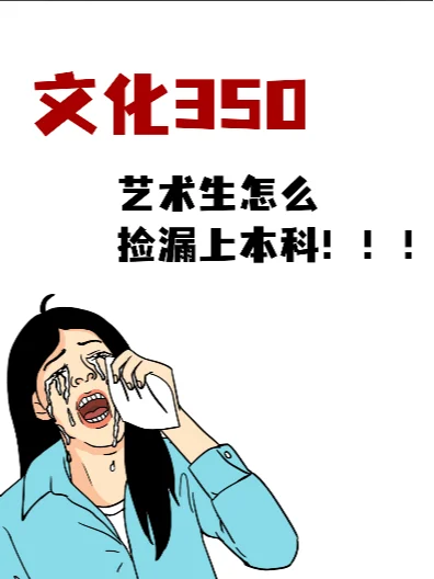 艺术生文化350，教你捡漏上本科 ❗️❗️