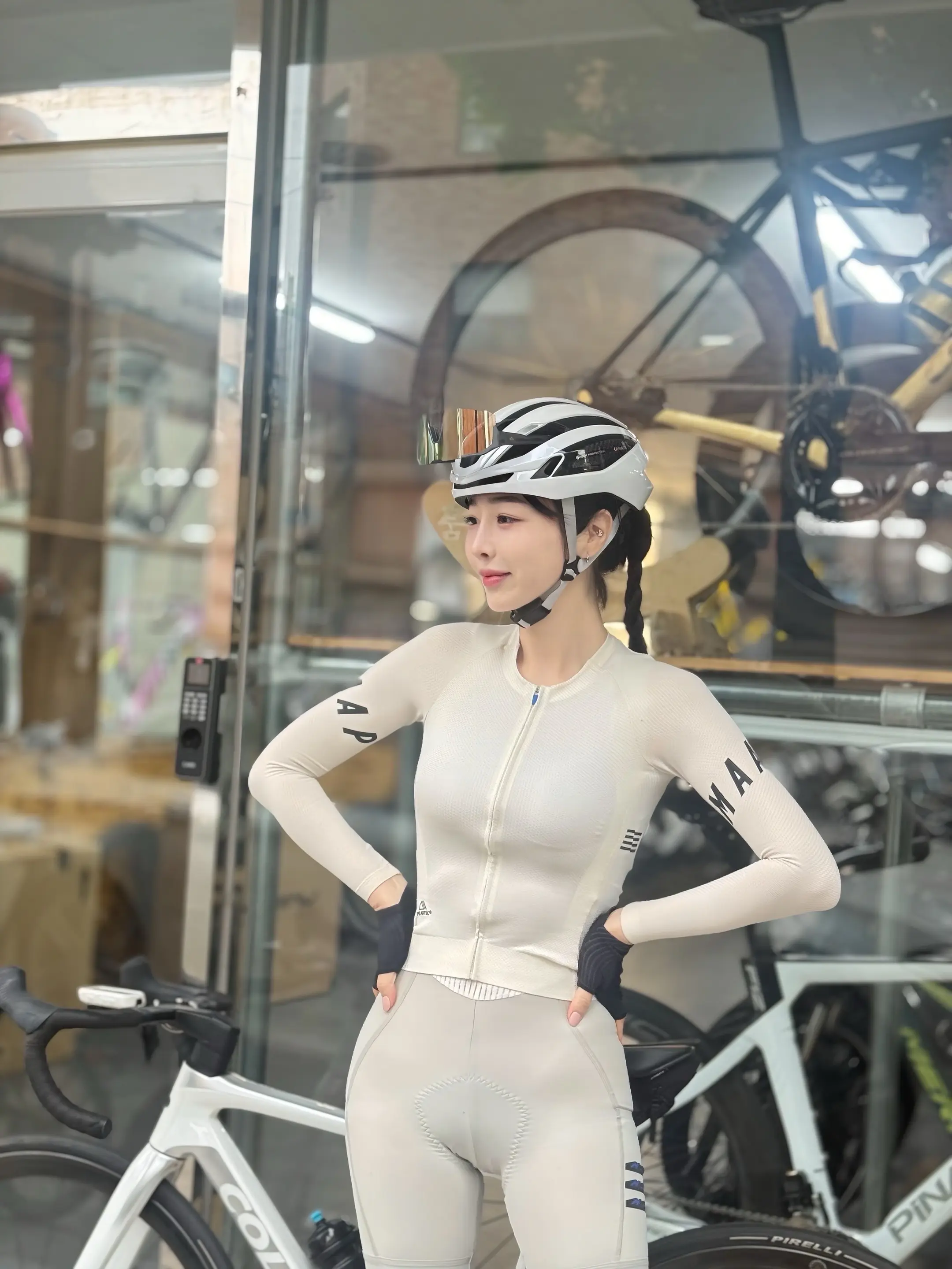 公路车 骑行服小姐姐 女生骑行服 女骑 骑行服