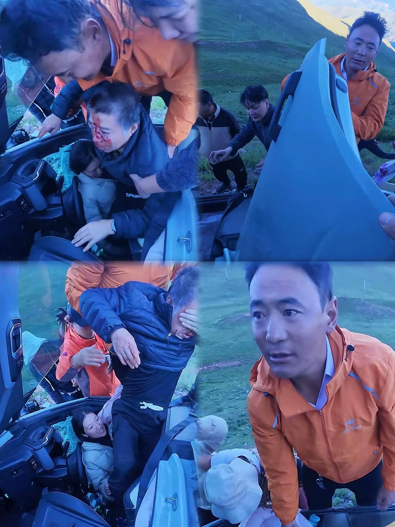 泪目了！一个在西藏自驾游的男子在孜珠寺刷牙，突然看到一辆越野车坠崖了！于是他赶紧