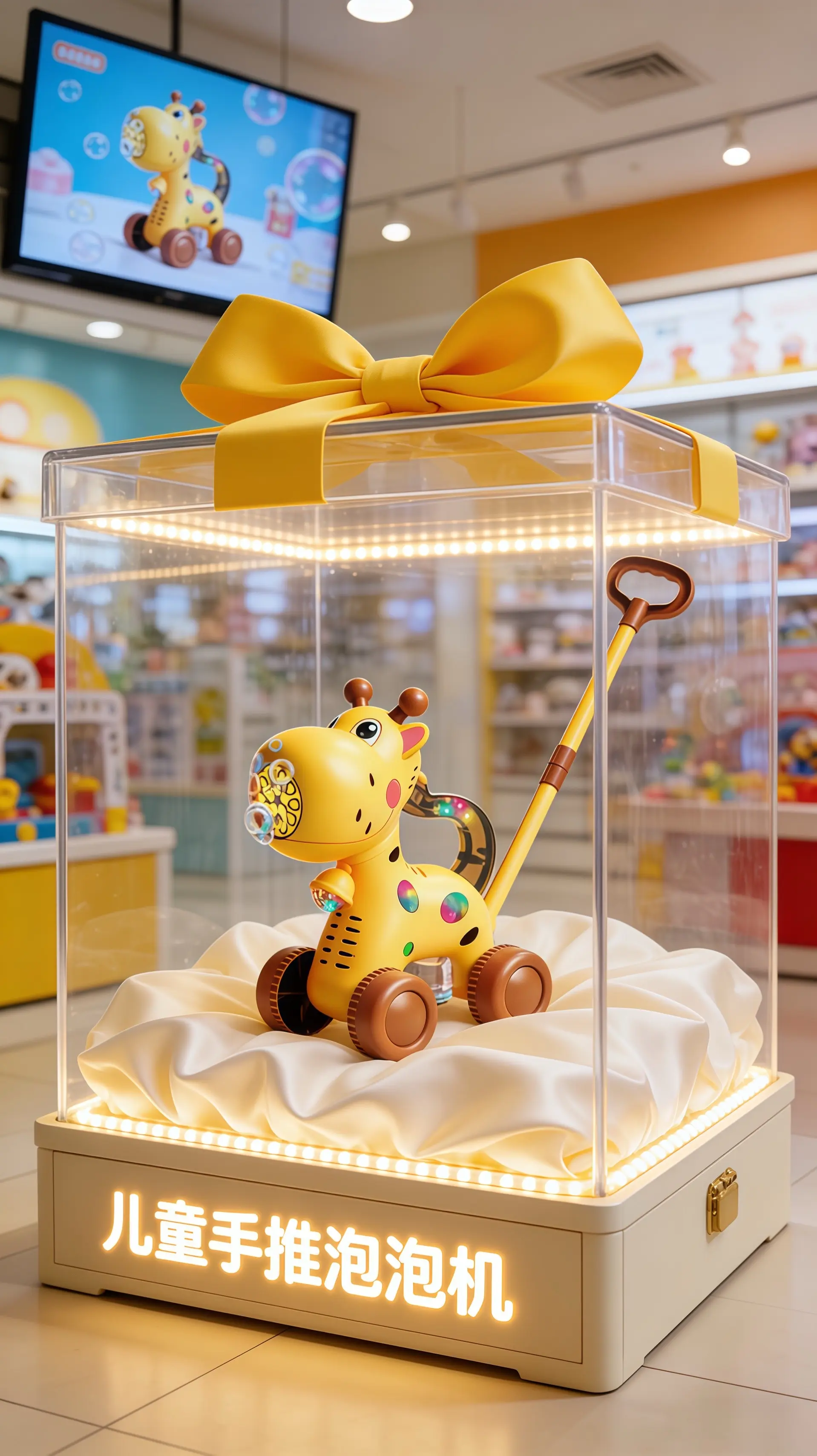 儿童玩具泡泡机手推车手推车泡泡机的快乐大运动练习