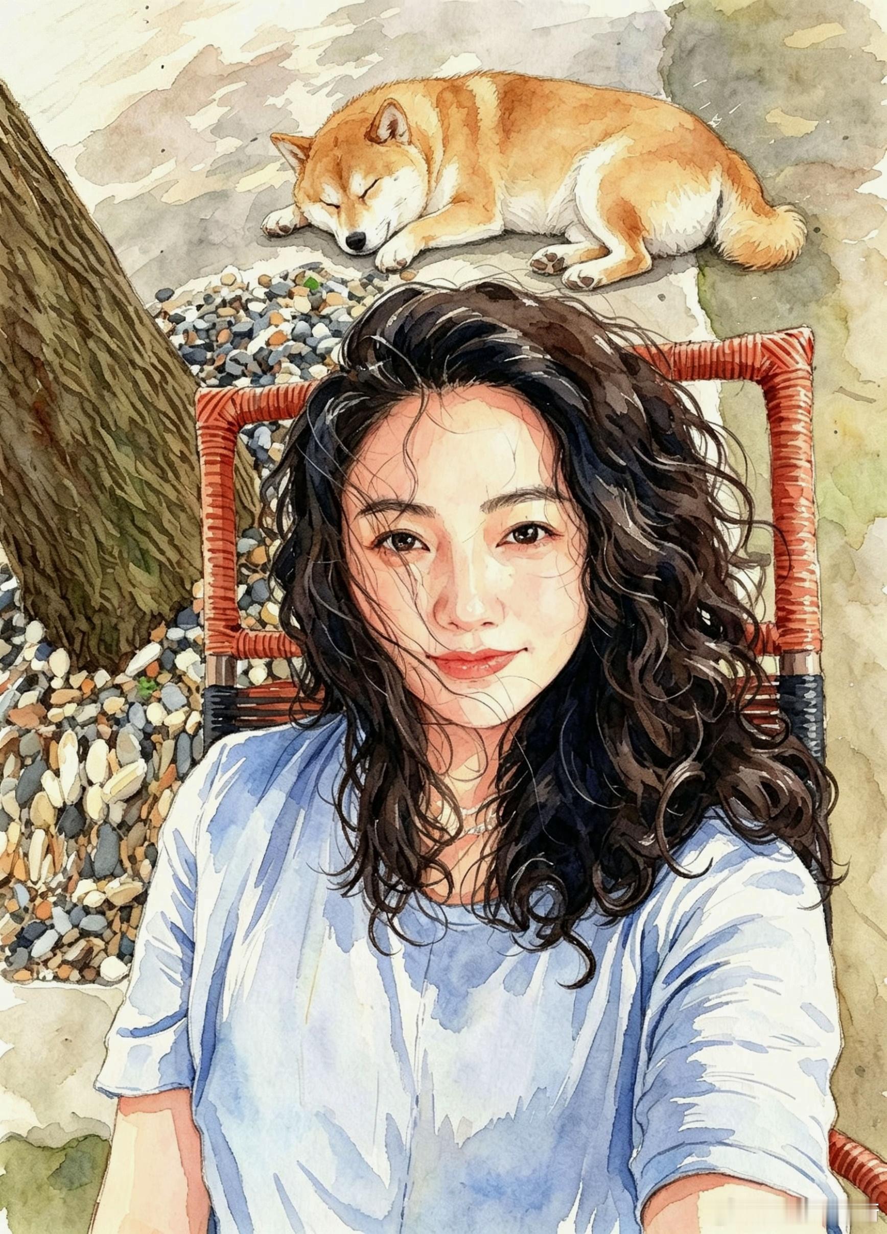 来张写实的，然后，放下手机。