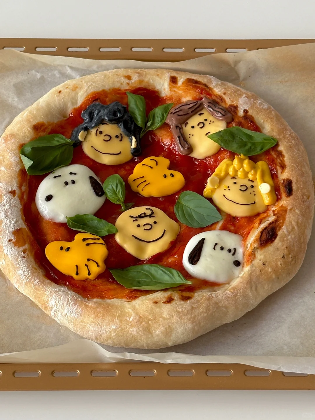 自制snoopy玛格丽特披萨🍕