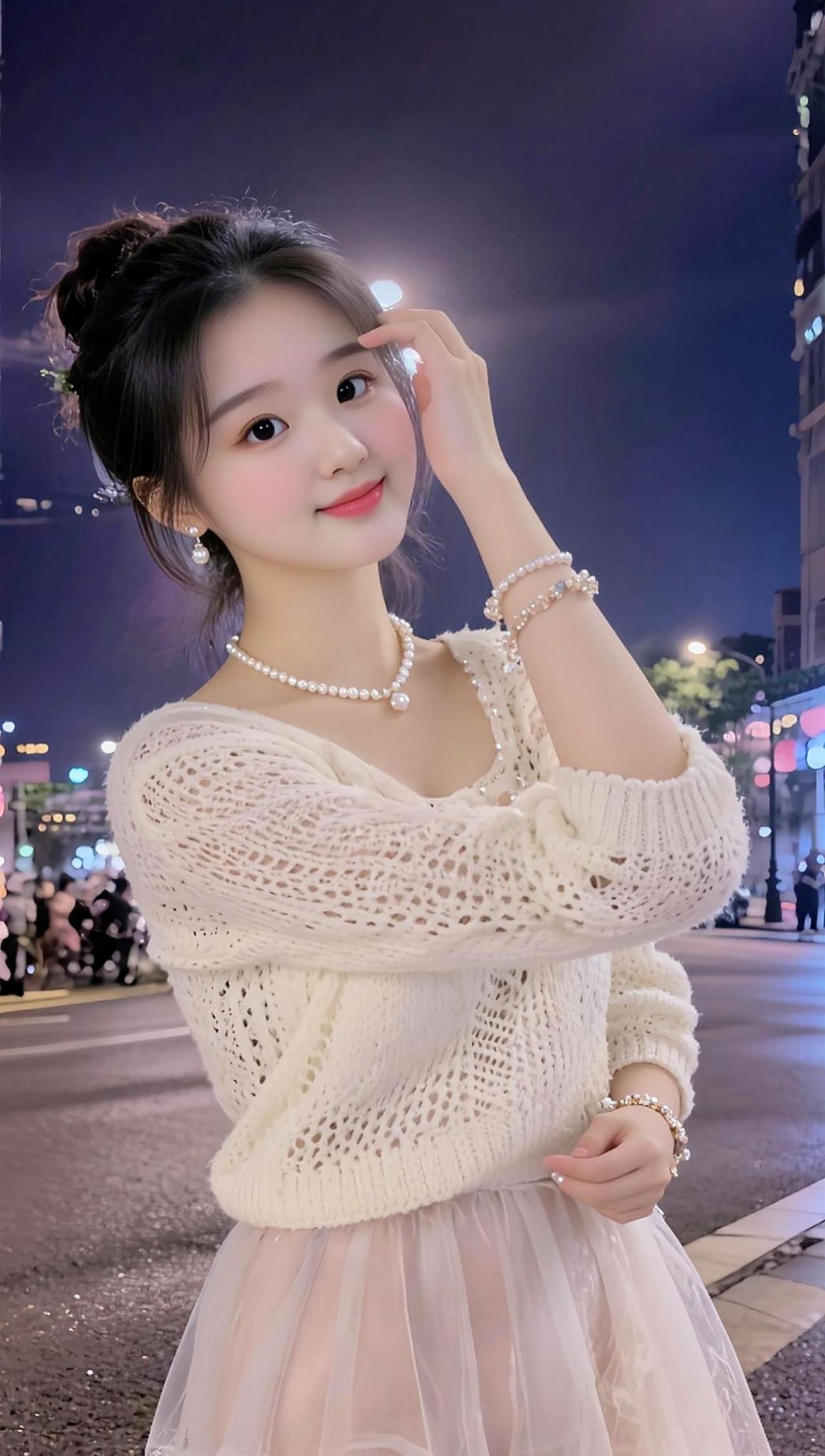 气质美女 拍一个抖音