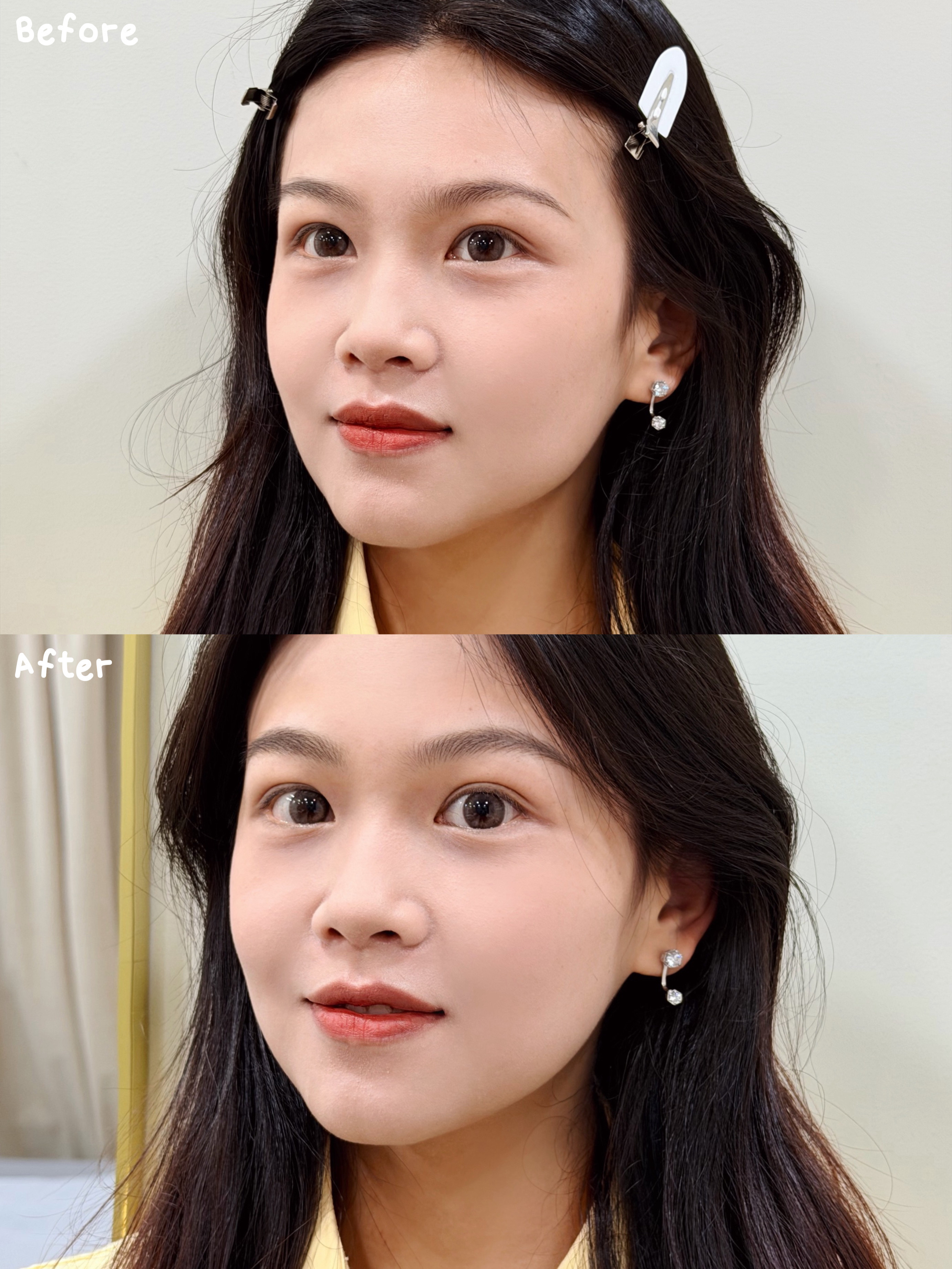 时隔一年去四七美学给眉毛补色啦，这次想更野生更自然，所以把眉毛加粗了一丢丢，保留