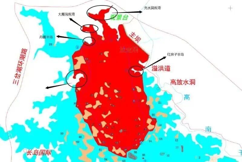 三岔湖禁钓区范围主要集中在北半湖，以湖中岛屿周边区域和湖岸线进行划分，红房子半岛