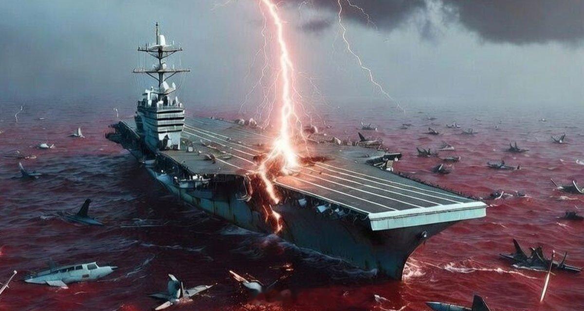 伊朗媒体发布了一张“亚伯拉罕·林肯”号航空母舰的照片，并配文：“有上帝的庇佑，我