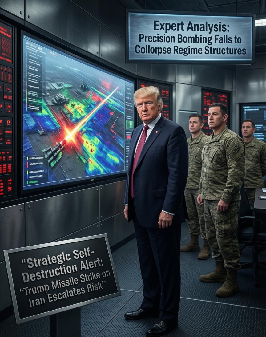 这事儿是《时代》周刊3月3号的分析——特朗普对伊朗的空袭，打着打着，目标越来越模