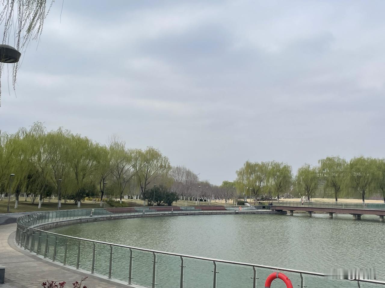 【七绝•春日寻芳渭水边】
春日寻芳渭水边，桃花带笑柳堆烟。
莺歌燕舞周公醉，万紫