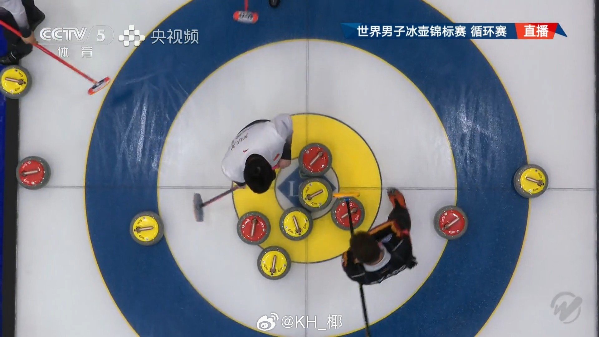 冰壶第四局最后一壶很好的尝试，这局稳住一分，6-2领先，从从容容游刃有余的 